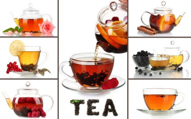 Tasty tea collage