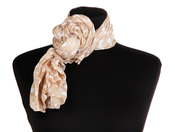 Mannequin wearing scarf isolated on white — Stock Photo, Image