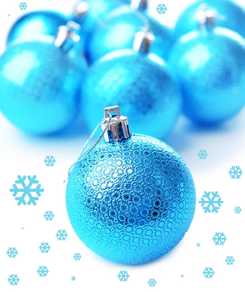 Christmas balls, isolated on white — Stock Photo, Image