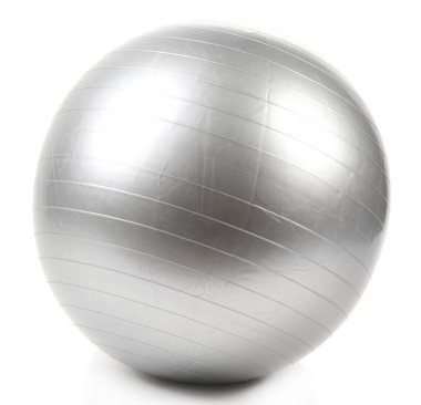 gri top fitness üzerinde beyaz izole için