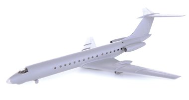 uçak üzerinde beyaz izole