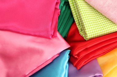 Kumaş yığını, kapatın.