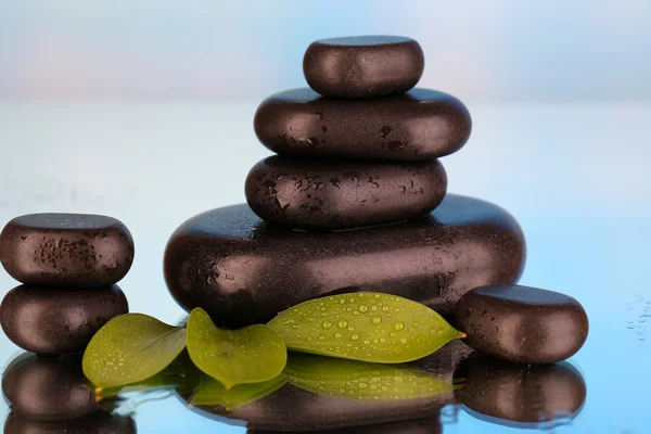 Spa stones on bright background — Stock Photo, Image