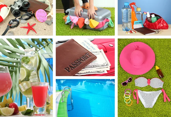 Collage de vacaciones de verano —  Fotos de Stock