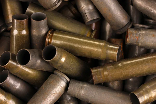 Shotgun cartridges close-up background — Stock Photo, Image
