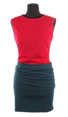 manken üzerinde beyaz izole kadın giyim