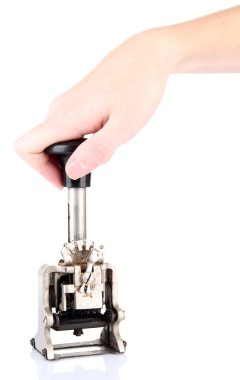 beyaz izole eski metal pul ver