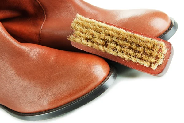 Shoe Polishing close up — Stock Photo, Image