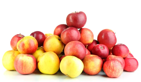 Pommes juteuses isolées sur blanc — Photo