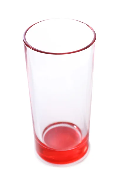 Tomt glass, isolert på hvitt – stockfoto