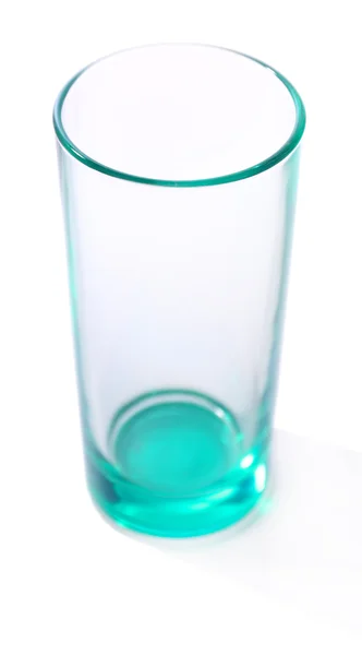Pustej szklanki, na białym tle — Zdjęcie stockowe