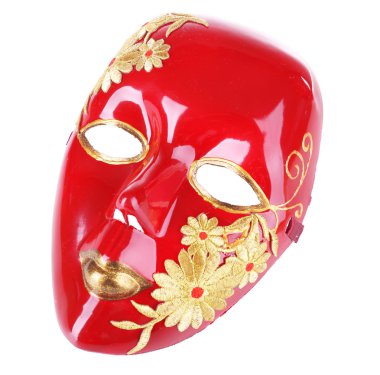 maske mavi kumaş zemin