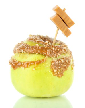 beyaz izole ev yapımı elma,