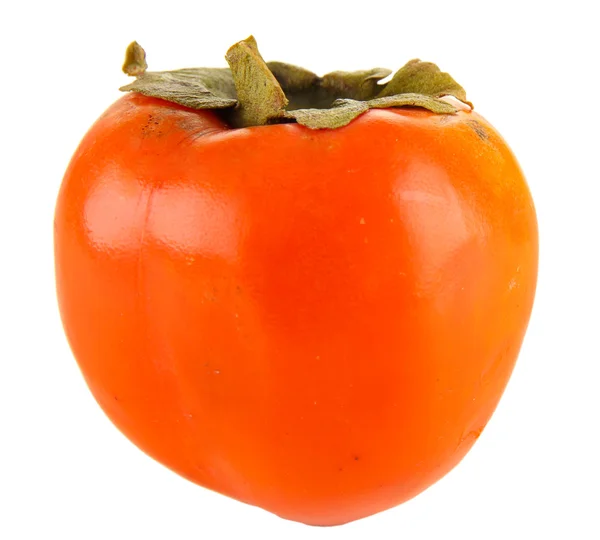 成熟的柿子上白色隔离 — 图库照片