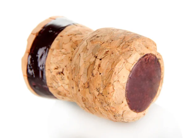 Champagne cork isolated on white — Stock Photo, Image