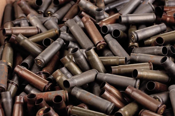 Shotgun cartridges close-up background — Stock Photo, Image