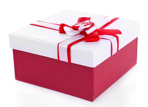 Caja de regalo, aislar en blanco — Foto de Stock