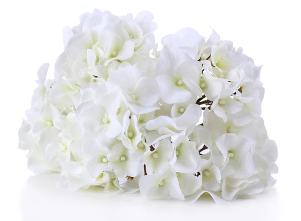 Bouquet de belles fleurs artificielles, isolé sur blanc — Photo