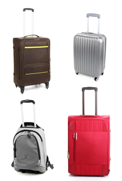 Collage of luggage for travel — Stock Photo, Image