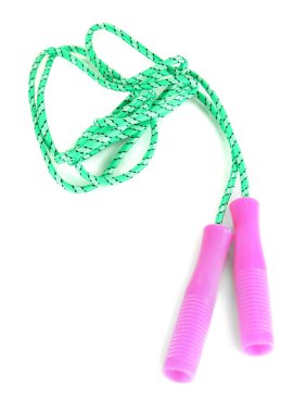 beyaz izole ip atlama