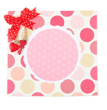 güzel el yapımı üzerine beyaz izole kart,