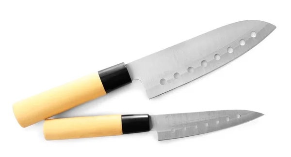 Cuchillo de cocina aislado en blanco — Foto de Stock