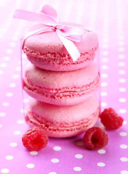 Macarons doux sur table close-up — Photo