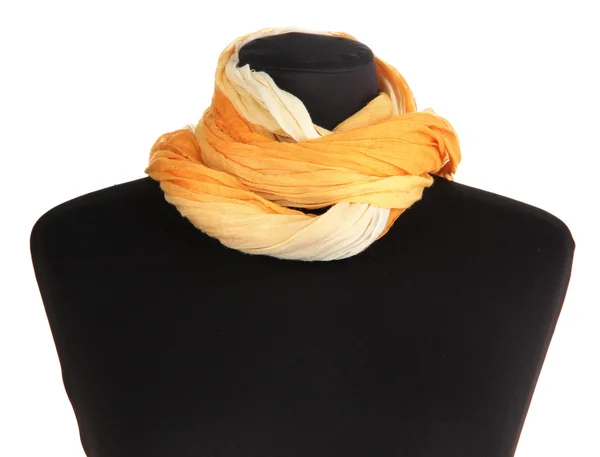 Maniquí con bufanda aislada en blanco — Foto de Stock