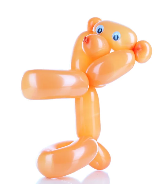 Balloon animal bear, isolated on white — Stock Photo, Image