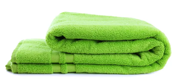 Kleurrijke handdoek geïsoleerd op wit — Stockfoto