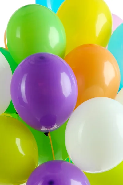 Beyaz üzerinde izole edilmiş renkli balonlar — Stok fotoğraf