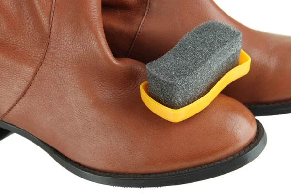 Shoe Polishing close up — Stock Photo, Image