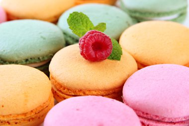 nazik macaroons yakın çekim
