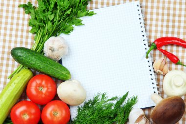 pişirme bir kavram. bakkaliye boş kitabı ile yakın çekim