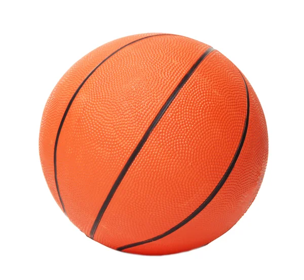 Bola de basquete isolado em branco — Fotografia de Stock