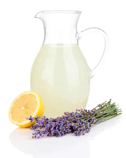 Lavendel limonade, geïsoleerd op wit — Stockfoto