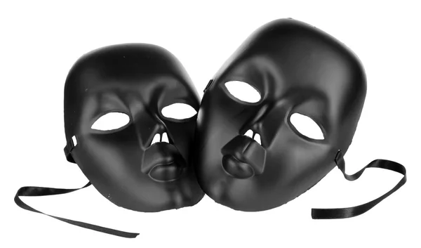 Máscaras isoladas em branco — Fotografia de Stock