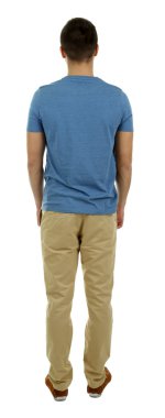 beyaz izole yakışıklı genç