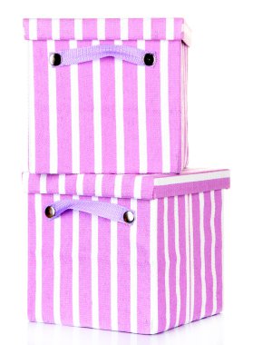 Tekstil kutuları, beyaz izole