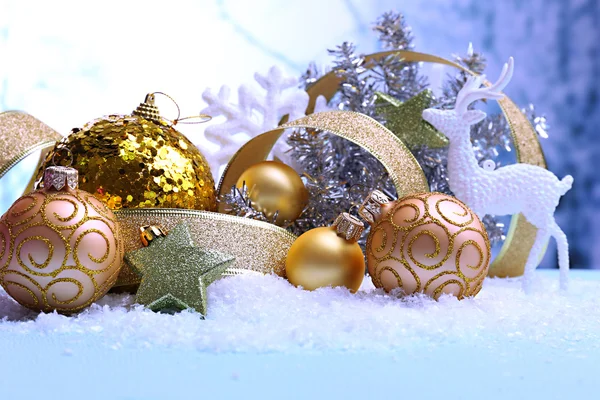 Christmas decorations on light background — Stock Photo, Image