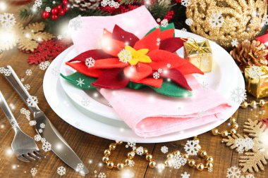 Noel tablo ayarı Festival süsleri ile yakın çekim