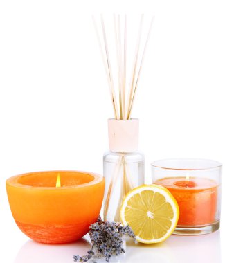 aromatik beyaz izole meyveli koku ile ev için sopa