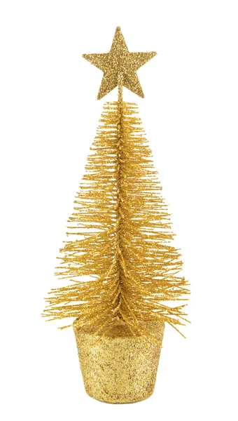 Decorative Christmas tree isolated on white — Stock Photo, Image