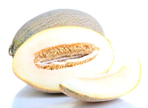 Mogen melon isolerad på vit — Stockfoto