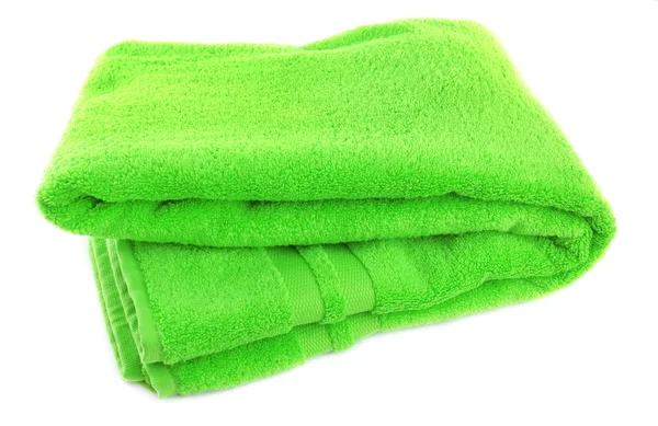 Colorful towel isolated on white — Stock Photo, Image