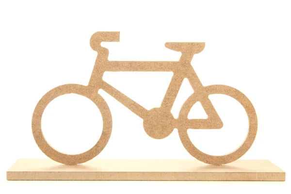 Bicicleta decorativa isolada em branco — Fotografia de Stock