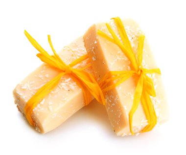 beyaz izole doğal el yapımı Sabun