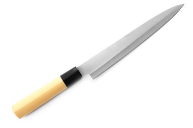 beyaz izole mutfak bıçağı