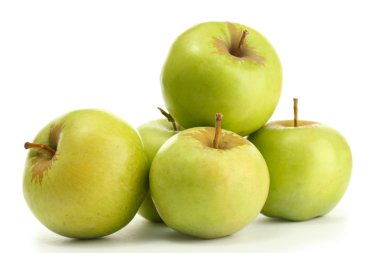 beyaz izole tatlı elma