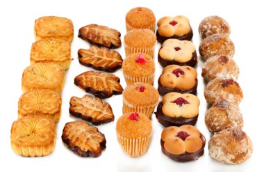 Whit üzerinde izole tatlı kurabiye